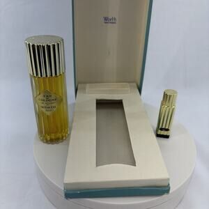 Vintage WORTH By Je Reviens Eau De Cologne No90 2 oz LALIQUE BOTTLE